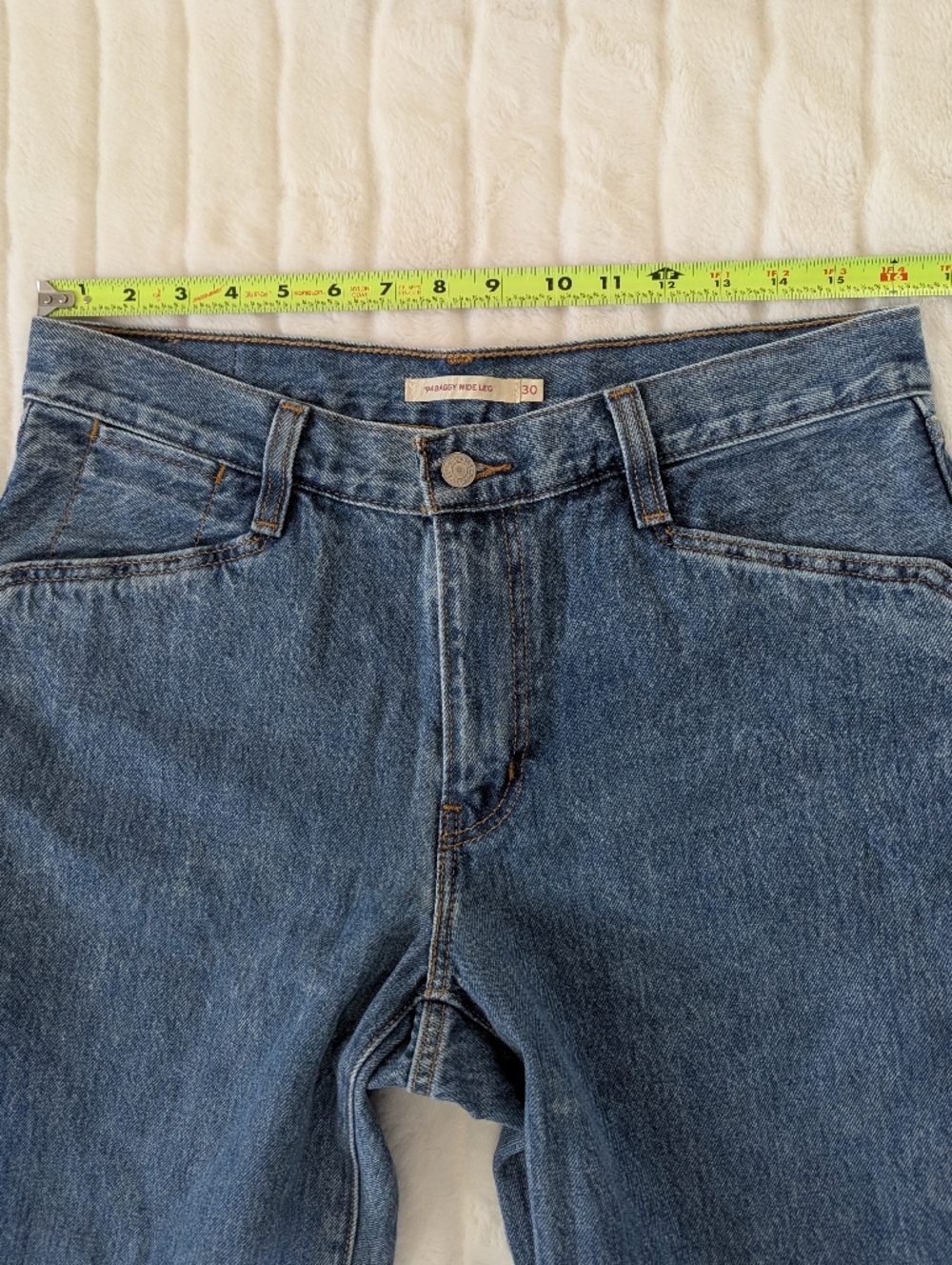 Levis Levi's '94 Baggy Wide Leg 100% Cotton Jeans Size 30 - Picture 5 of 9